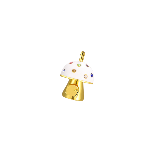 Colorful Mushroom Charm