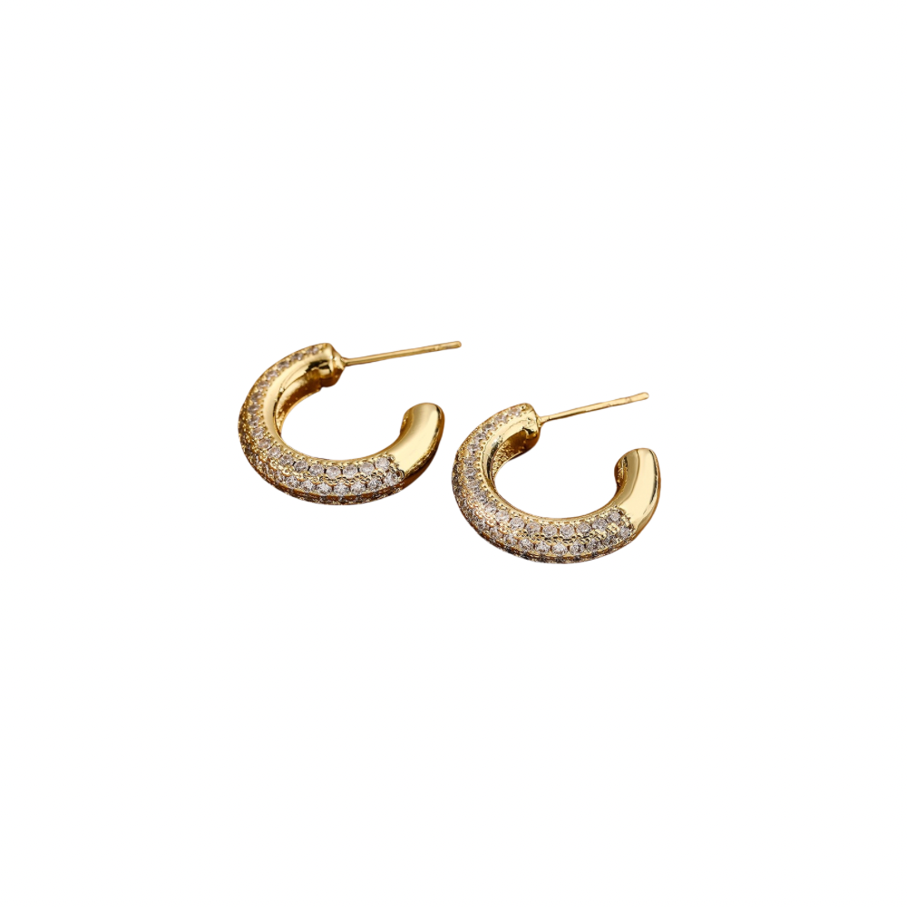 Pavé Clear Earring