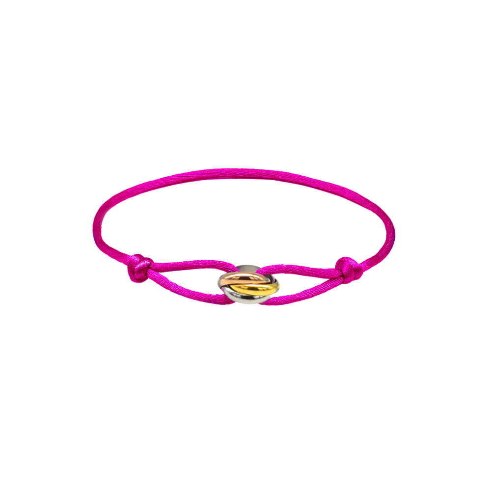 Trinity Magenta Bracelet